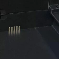 Topdeal Armoire De Rangement De Jardin Avec 3 étagères Noir Et Gris -Rangement de jardin Soldes 52090949 5