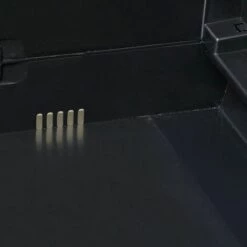 Topdeal Armoire De Rangement De Jardin Avec 3 étagères Noir -Rangement de jardin Soldes 52090950 5