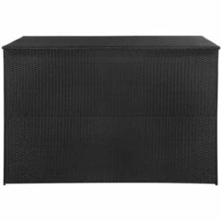 Topdeal Boîte De Rangement De Jardin Noir 150x100x100 Cm Résine Tressée -Rangement de jardin Soldes 52091116 3