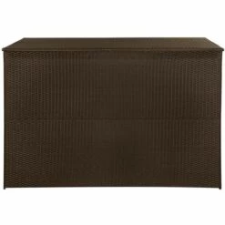 Topdeal Boîte De Stockage De Jardin Marron 150x100x100cm Résine Tressée -Rangement de jardin Soldes 52091119 3