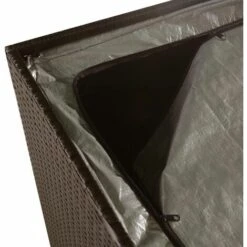 Topdeal Boîte De Stockage De Jardin Marron 150x100x100cm Résine Tressée -Rangement de jardin Soldes 52091119 5