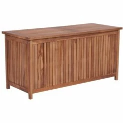 Topdeal Boîte De Rangement De Jardin 120x50x58 Cm Bois De Teck Solide