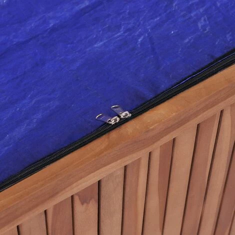 Topdeal Boîte De Rangement De Jardin 120x50x58 Cm Bois De Teck Solide 4 Topdeal Boîte De Rangement De Jardin 120x50x58 Cm Bois De Teck Solide – Image 2