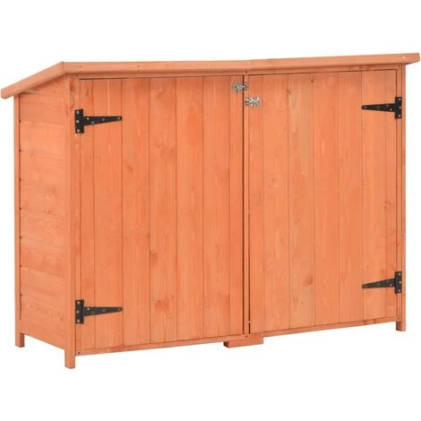 Topdeal Abri De Stockage De Jardin 120x50x91 Cm Bois VDFF07206_FR 3 Topdeal Abri De Stockage De Jardin 120x50x91 Cm Bois VDFF07206_FR