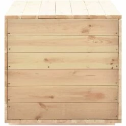 Topdeal Coffre De Rangement 120x63x50,7 Cm Bois De Pin Massif FF288583_FR -Rangement de jardin Soldes 52096343 5