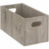 Five - Boîte De Rangement 15 X 31 X 15 Cm Bois Couleur Gris - Gris -Rangement de jardin Soldes 52664777 1