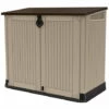 Chalet & Jardin Coffre De Jardin En Résine Multifonctions 880 L - Beige (avec Vérins)