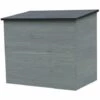 HABITAT & JARDIN Coffre De Jardin En Bois "Caja" - 137 X 91 X 121 Cm - Anthracite 2 HABITAT & JARDIN Coffre De Jardin En Bois "Caja" - 137 X 91 X 121 Cm - Anthracite -Rangement de jardin Soldes 53070910 1