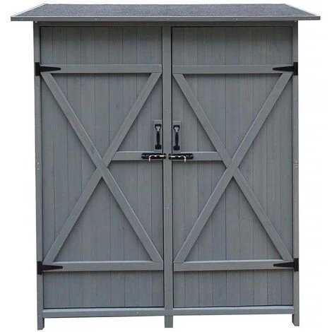 HABITAT & JARDIN Armoire De Jardin "Espacio" - 140 X 49 X 162 Cm - Anthracite 3 HABITAT & JARDIN Armoire De Jardin "Espacio" - 140 X 49 X 162 Cm - Anthracite