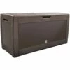 VOUNOT Coffre De Rangement Exterieur 310L En PP 119x48x60CM Style Polyrotin Marron -Rangement de jardin Soldes 53562498 1