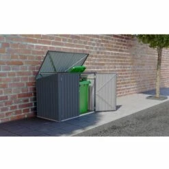 CHALET & JARDIN Coffre De Jardin En Métal 2000 L -Rangement de jardin Soldes 53621505 3