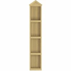 VidaXL Abri à Outils De Jardin 40x33x222 Cm Bois De Pin Imprégné - Brun -Rangement de jardin Soldes 53634039 3