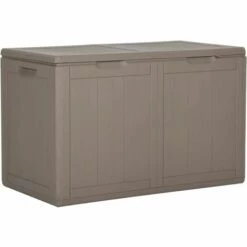 YOUTHUP Boîte De Rangement De Jardin 180 L Marron PP - Brun