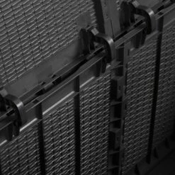 LANGRAY Boîte De Rangement De Jardin 180 L Noir PP Maison & Jardin -Rangement de jardin Soldes 53829776 4