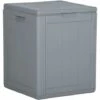 LANGRAY Boîte De Rangement De Jardin 90 L Gris PP Maison & Jardin