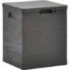 LANGRAY Boîte De Rangement De Jardin 90 L Marron Maison & Jardin -Rangement de jardin Soldes 53829793 1