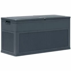 LANGRAY Boîte De Rangement De Jardin 320 L Anthracite Maison & Jardin