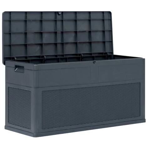 LANGRAY Boîte De Rangement De Jardin 320 L Anthracite Maison & Jardin 7 LANGRAY Boîte De Rangement De Jardin 320 L Anthracite Maison & Jardin – Image 5