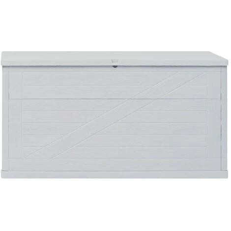 LANGRAY Boîte De Rangement De Jardin 420 L Gris Clair Maison & Jardin 5 LANGRAY Boîte De Rangement De Jardin 420 L Gris Clair Maison & Jardin – Image 3