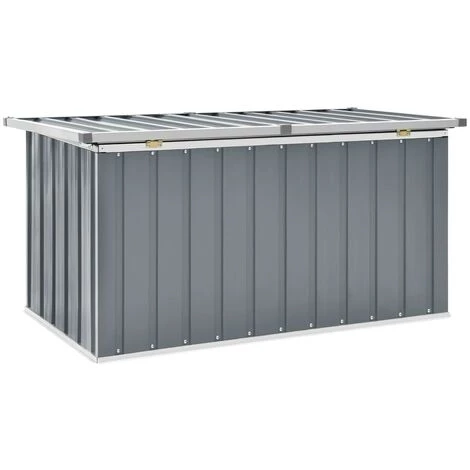 LANGRAY Boîte De Rangement De Jardin Gris 129x67x65 Cm Maison & Jardin 4 LANGRAY Boîte De Rangement De Jardin Gris 129x67x65 Cm Maison & Jardin – Image 2