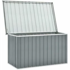 LANGRAY Boîte De Rangement De Jardin Gris 149x99x93 Cm Maison & Jardin -Rangement de jardin Soldes 53829817 4