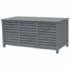 HABITAT ET JARDIN Coffre De Jardin En Bois "Macao" - 130 X 64 X 60 Cm - Anthracite -Rangement de jardin Soldes 54031404 1