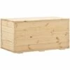 Hommoo Coffre De Rangement 100x54x50,7 Cm Bois De Pin Massif -Rangement de jardin Soldes 54059929 1