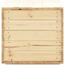 Hommoo Coffre De Rangement 100x54x50,7 Cm Bois De Pin Massif -Rangement de jardin Soldes 54059929 5