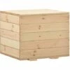 Hommoo Coffre De Rangement 60x54x50,7 Cm Bois De Pin Massif -Rangement de jardin Soldes 54061345 1