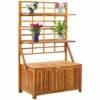 Hommoo Boite De Rangement Et Treillis 99x55x160cm Bois D'acacia Solide 1 Hommoo Boite De Rangement Et Treillis 99x55x160cm Bois D'acacia Solide -Rangement de jardin Soldes 54062702 1