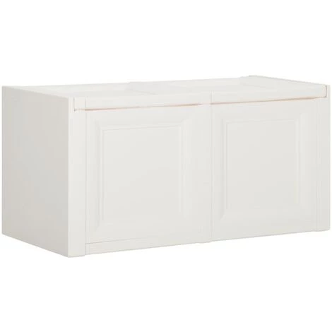 VidaXL Boîte à Coussins Blanc 86x40x42 Cm 85 L - Blanc 3 VidaXL Boîte à Coussins Blanc 86x40x42 Cm 85 L - Blanc
