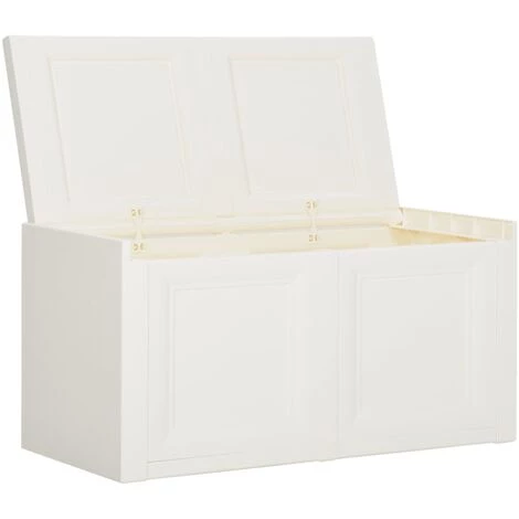 VidaXL Boîte à Coussins Blanc 86x40x42 Cm 85 L - Blanc 7 VidaXL Boîte à Coussins Blanc 86x40x42 Cm 85 L - Blanc – Image 5
