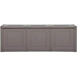 VidaXL Boîte à Coussins Gris 125x40x42 Cm 130 L - Gris -Rangement de jardin Soldes 54142244 2