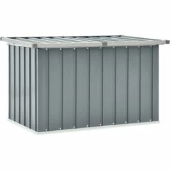 Hommoo Boite De Rangement De Jardin Gris 109x67x65 Cm
