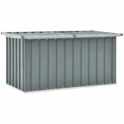 Hommoo Boite De Rangement De Jardin Gris 129x67x65 Cm