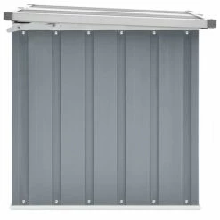 Hommoo Boite De Rangement De Jardin Gris 129x67x65 Cm -Rangement de jardin Soldes 54149282 5