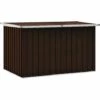 Hommoo Boite De Rangement De Jardin Marron 149x99x93 Cm 1 Hommoo Boite De Rangement De Jardin Marron 149x99x93 Cm -Rangement de jardin Soldes 54149284 1
