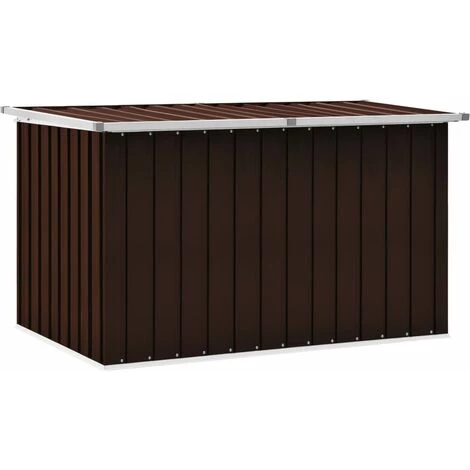 Hommoo Boite De Rangement De Jardin Marron 149x99x93 Cm 3 Hommoo Boite De Rangement De Jardin Marron 149x99x93 Cm