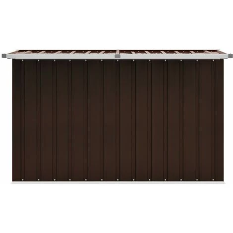Hommoo Boite De Rangement De Jardin Marron 149x99x93 Cm 5 Hommoo Boite De Rangement De Jardin Marron 149x99x93 Cm – Image 3