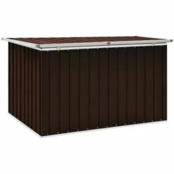 Hommoo Boite De Rangement De Jardin Marron 149x99x93 Cm 10 Hommoo Boite De Rangement De Jardin Marron 149x99x93 Cm -Rangement de jardin Soldes 54149284 4