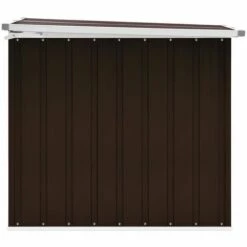 Hommoo Boite De Rangement De Jardin Marron 149x99x93 Cm 11 Hommoo Boite De Rangement De Jardin Marron 149x99x93 Cm -Rangement de jardin Soldes 54149284 5