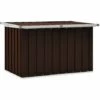 Hommoo Boite De Rangement De Jardin Marron 109x67x65 Cm 1 Hommoo Boite De Rangement De Jardin Marron 109x67x65 Cm -Rangement de jardin Soldes 54153344 1