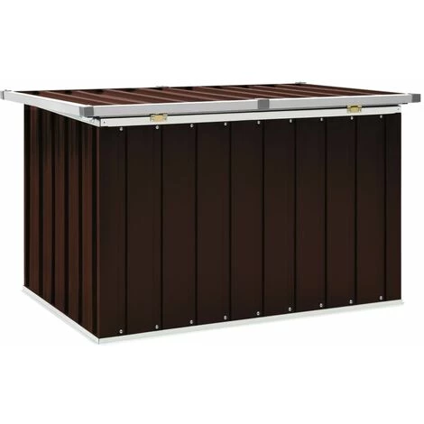 Hommoo Boite De Rangement De Jardin Marron 109x67x65 Cm 6 Hommoo Boite De Rangement De Jardin Marron 109x67x65 Cm – Image 4