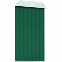 Hommoo Abri De Stockage De Bois Acier Galvanise 330x84x152 Cm Vert -Rangement de jardin Soldes 54154609 4