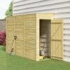 VidaXL Abri De Stockage De Jardin 100x300x220 Cm Bois De Pin Imprégné - Brun