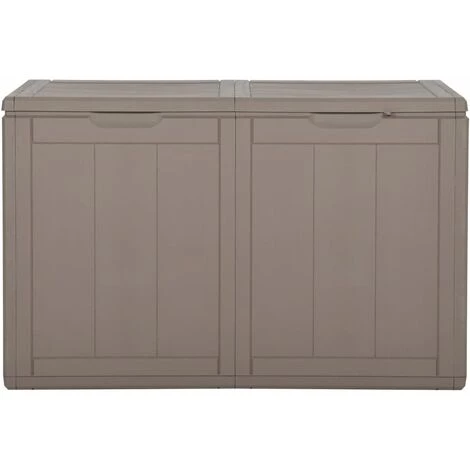 TRUE DEAL Boîte De Rangement De Jardin 180 L Marron PP 5 TRUE DEAL Boîte De Rangement De Jardin 180 L Marron PP – Image 3