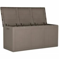 TRUE DEAL Boîte De Rangement De Jardin 270 L Marron PP 8 TRUE DEAL Boîte De Rangement De Jardin 270 L Marron PP -Rangement de jardin Soldes 54485637 2