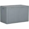 TRUE DEAL Boîte De Rangement De Jardin 180 L Gris PP 1 TRUE DEAL Boîte De Rangement De Jardin 180 L Gris PP -Rangement de jardin Soldes 54487171 1