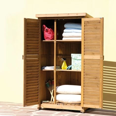 ALCE Armoire De Jardin Avec Conteneur Outils Extérieur En Bois Utile 4 3 ALCE Armoire De Jardin Avec Conteneur Outils Extérieur En Bois Utile 4
