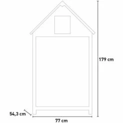 ALCE Armoire De Jardin Conteneur En Bois Extérieure Rangement D'outils Utile 3 -Rangement de jardin Soldes 54641611 3